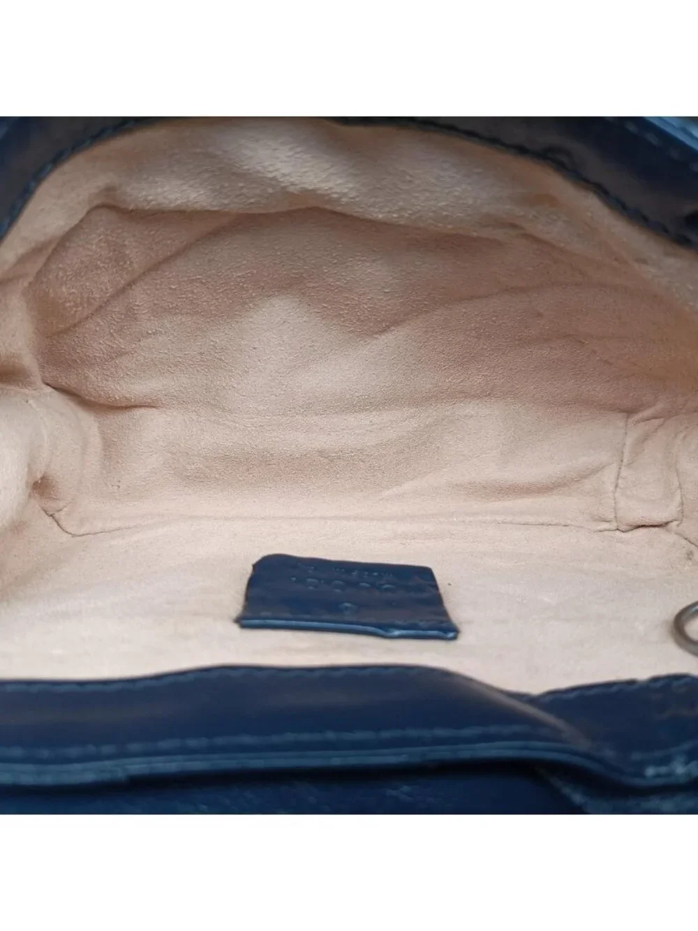 Gucci GG Marmont White Blue Leather Shoulder Bag